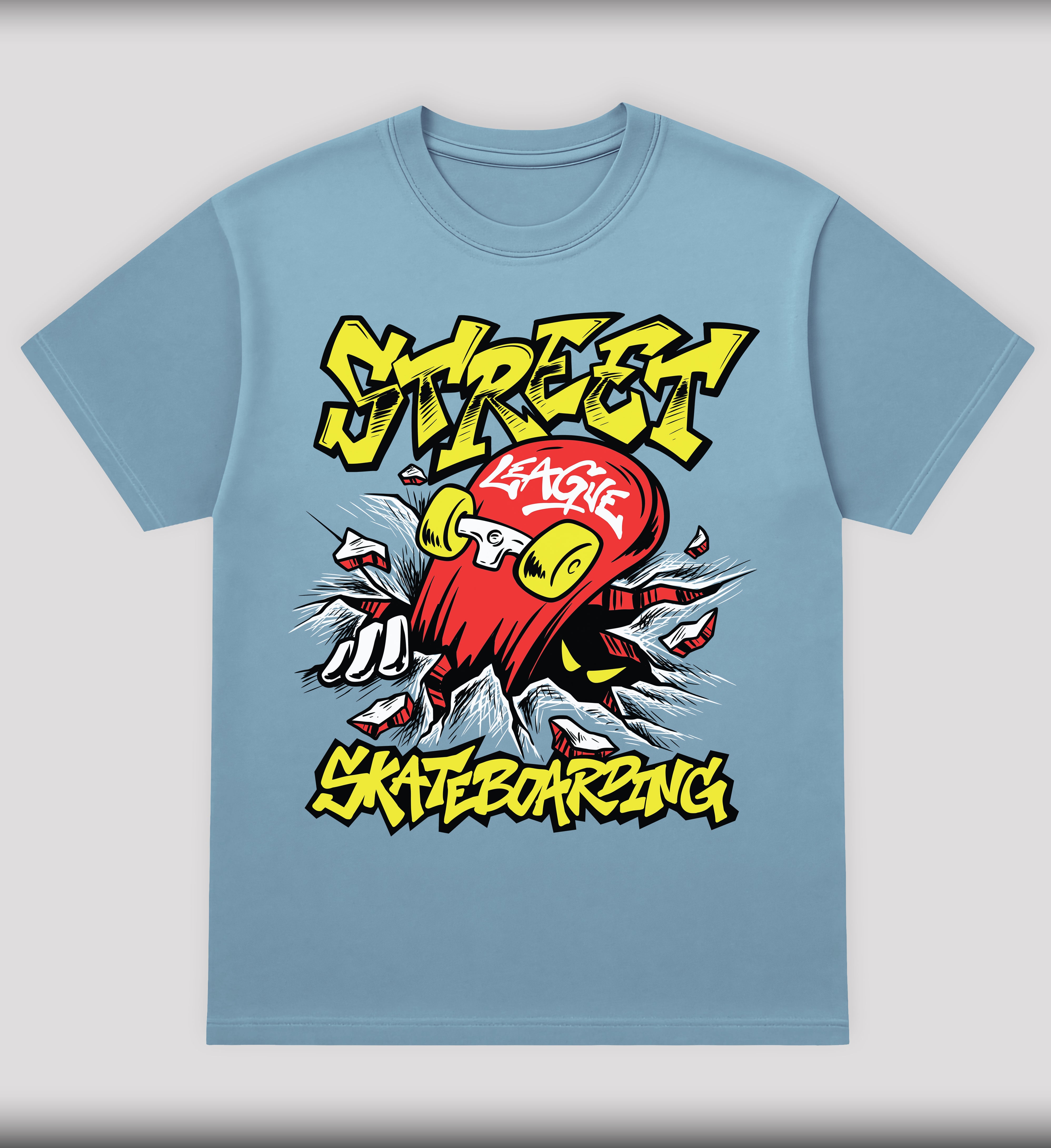 SLS Crush youth tee comic skateboard smash graphic - Street League Skateboarding kids