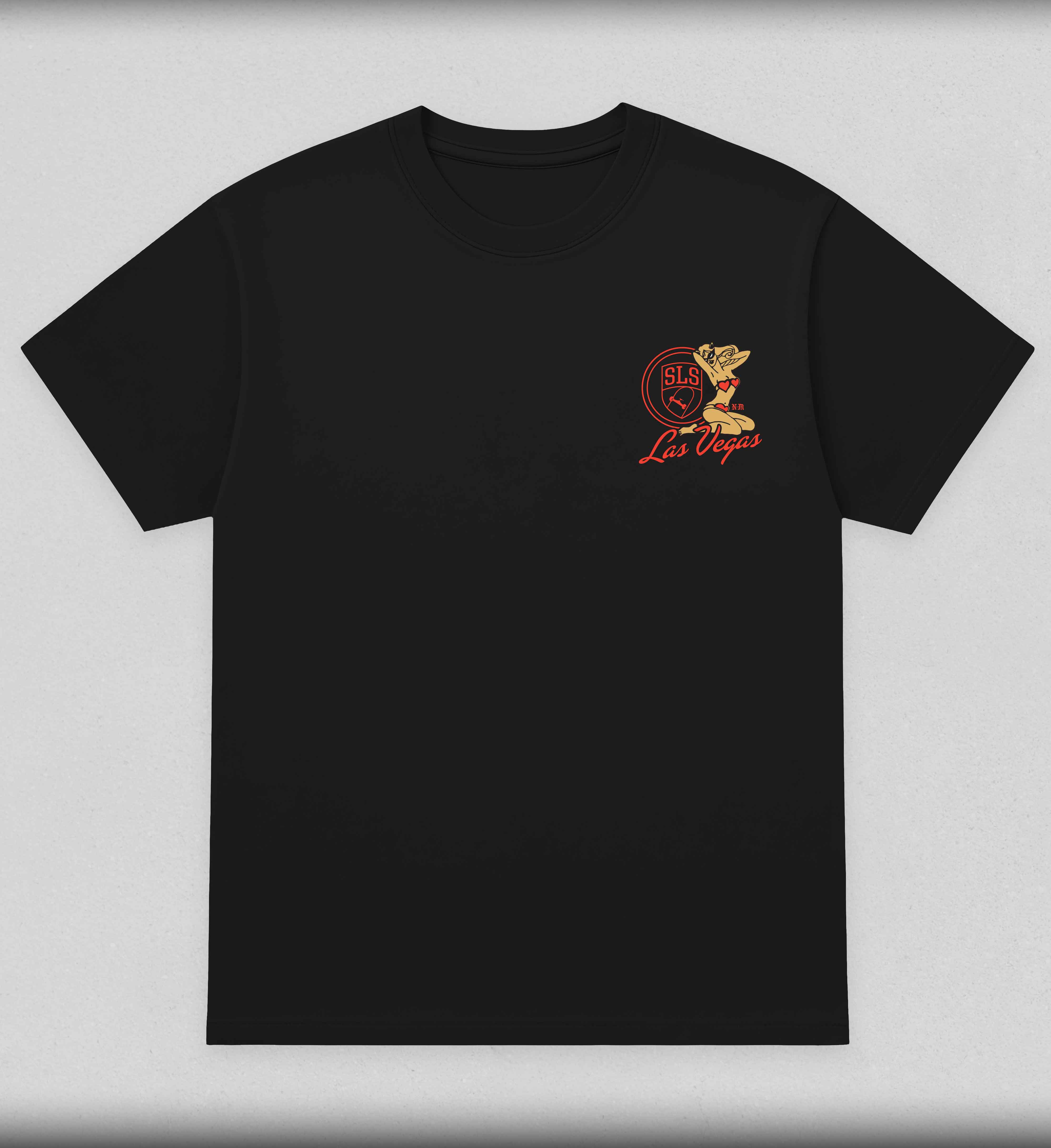 SLS x Never Made Heartbreaker pin-up tee - Street League Skateboarding Las Vegas