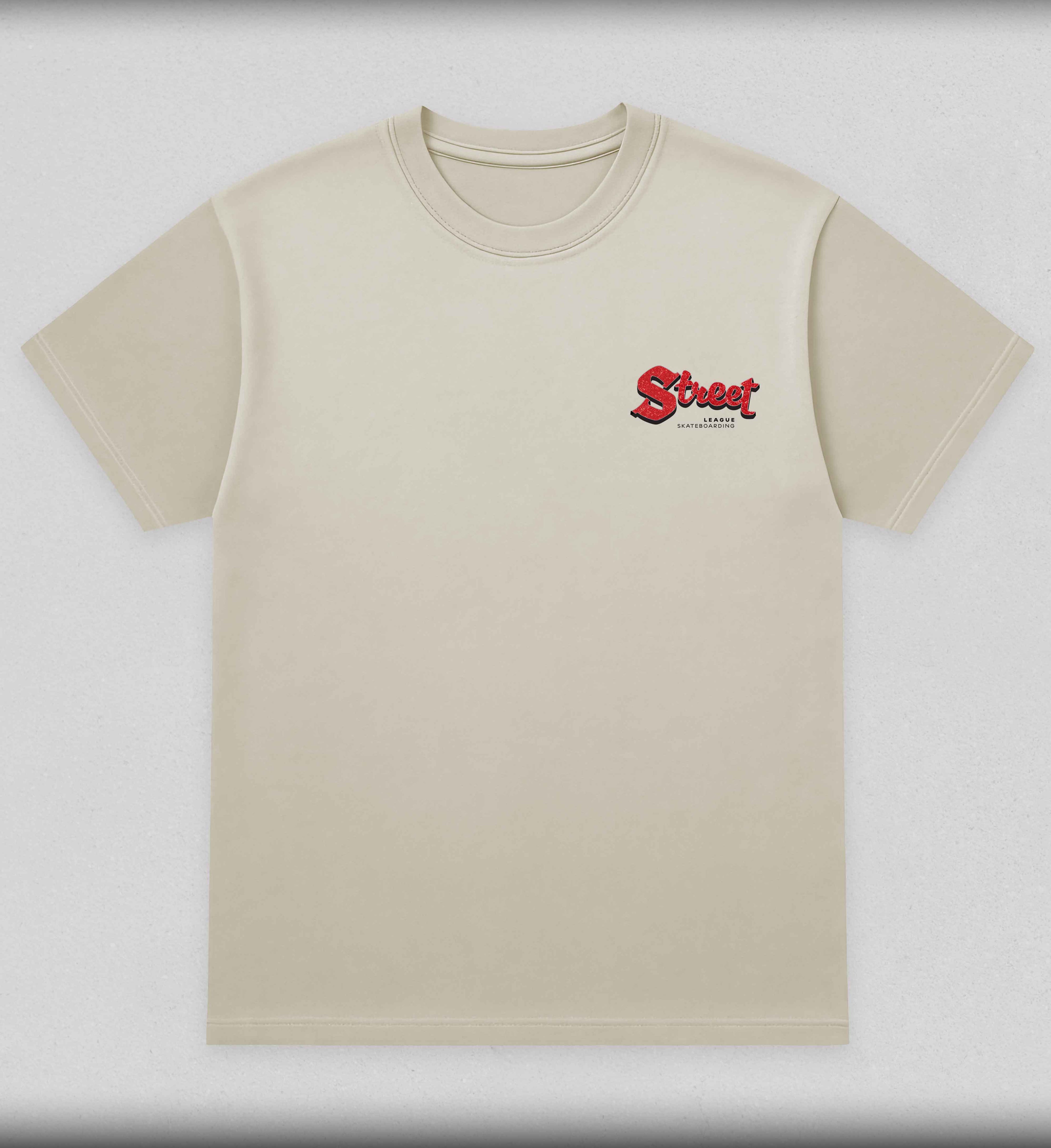 SLS Marquee graphic tee red glitter - Street League Skateboarding Las Vegas