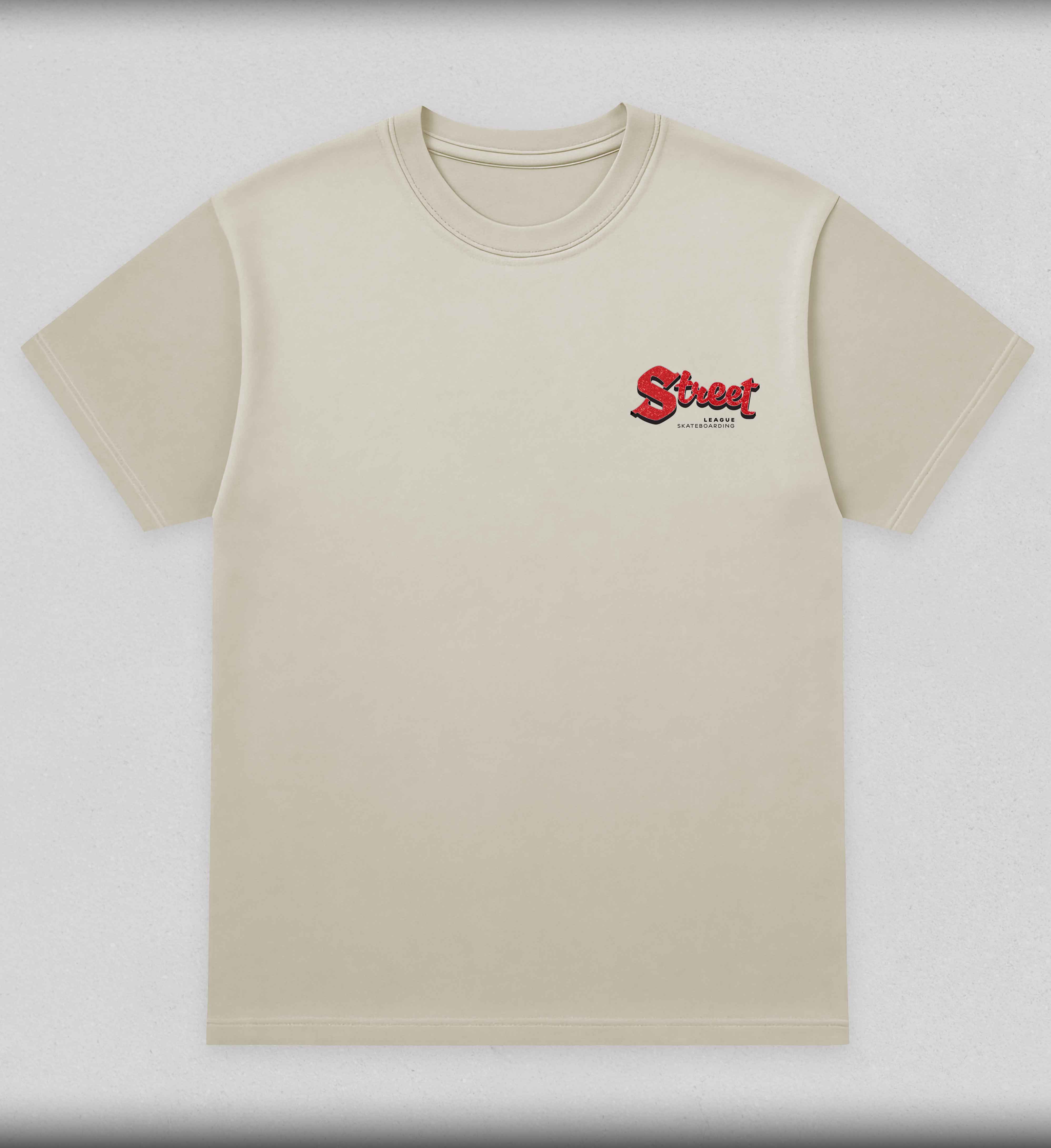 SLS Marquee graphic tee red glitter - Street League Skateboarding Las Vegas