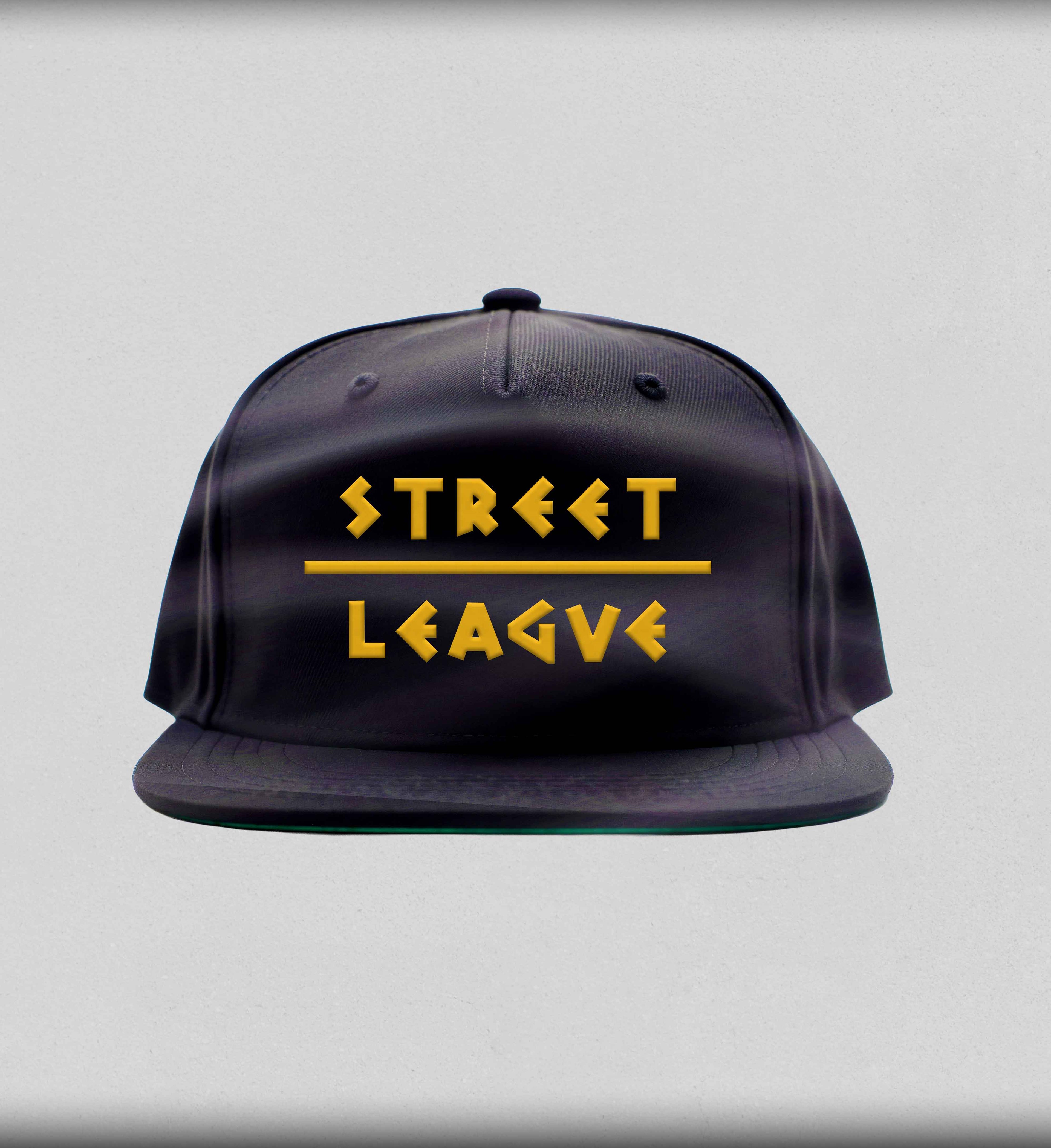 SLS Roman Empire Satin snapback hat gold lettering - Street League Skateboarding